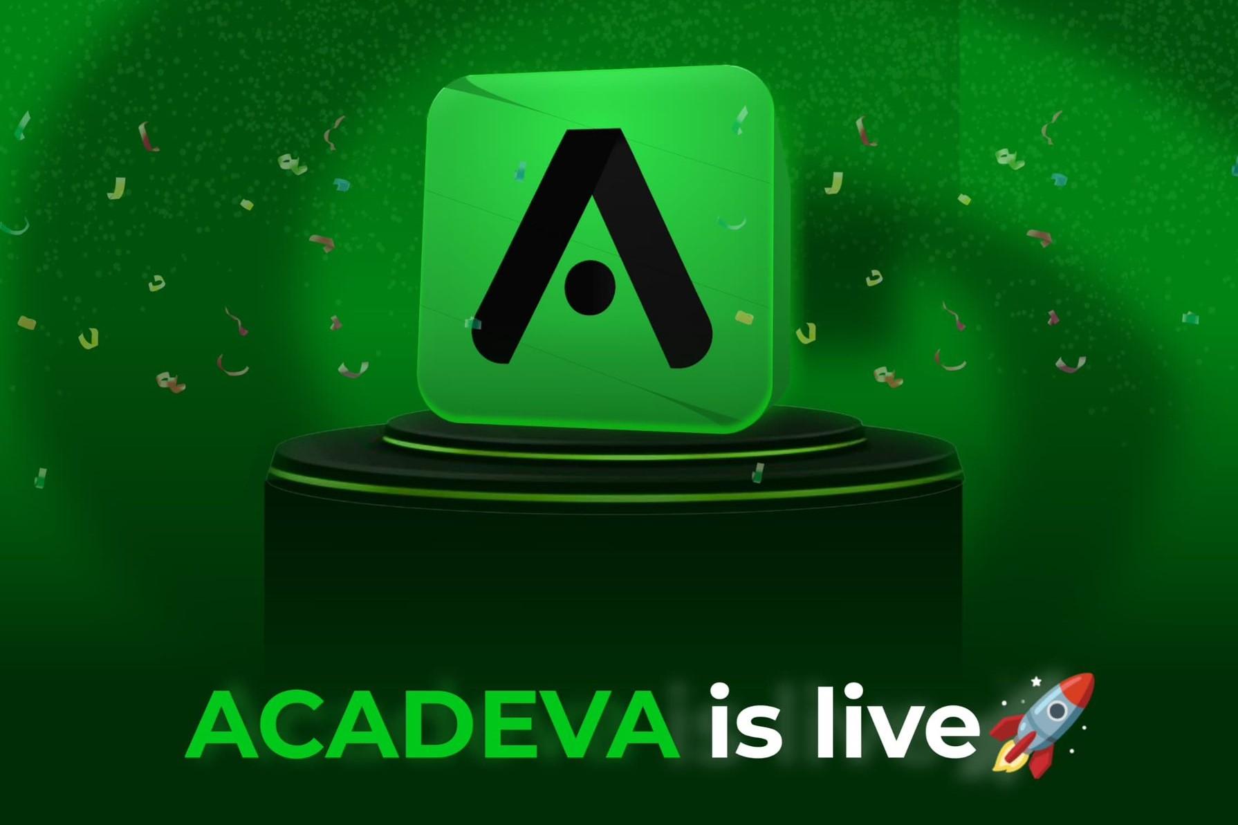 Acadeva is Live